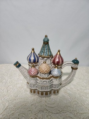 1994 Fitz & Floyd St. Basil's Cathedral Moscow Russia #2458/5000, 28oz. Teapot