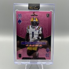 2026 Wild Card Black Tie Edition Aaron Anderson 1/2 Rookie Card. rookie card picture