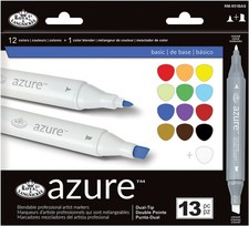 Royal  Langnickel R Azure Marker Set 13/Pkg-Basic Colors - RM-95-1BAS