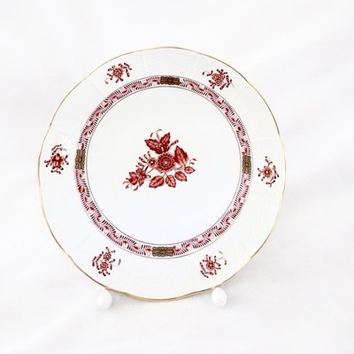 Herend Hungary Porzellan Teller Apponyi orange 333/406 Ø20cm Aus Sammlervitrine