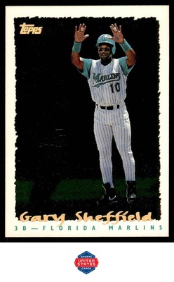 1995 Topps #236 Gary Sheffield CyberStats (Spectralight)