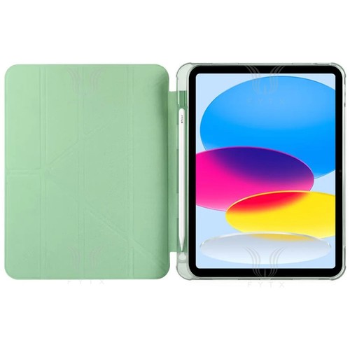 Etui Cuir Origami avec Porte Crayon pour iPad 10ème 10.9 5/6/7/8/9ème Air Pro mini - Photo 4/20