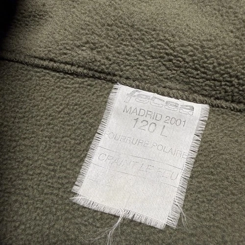 Vtg French Army Fleece Jacket Mens 120L (XXL) Cold Weather Olive Fecsa 2001 image 5