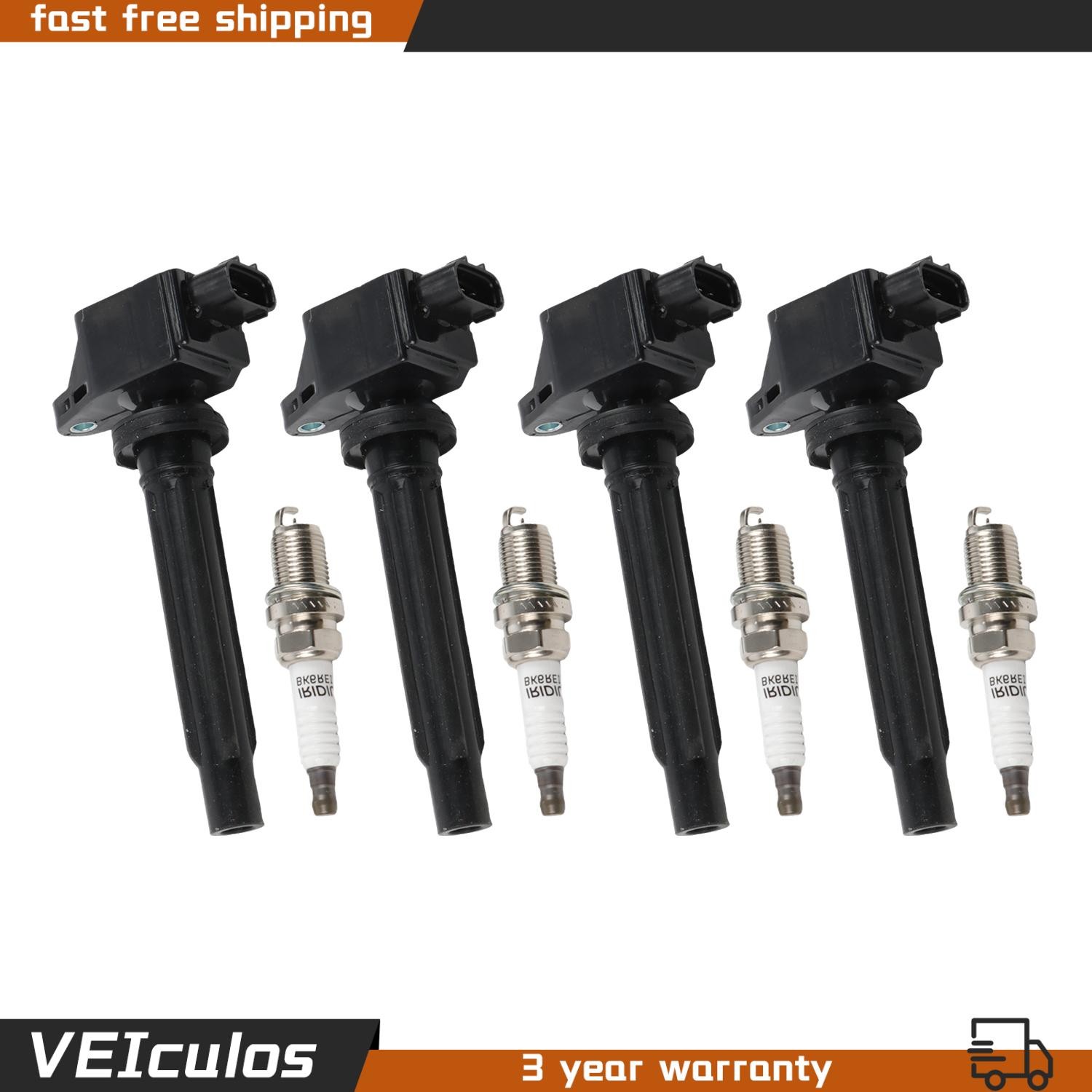 Ignition Coils Kit for Suzuki Grand Vitara 2006-2008 V6 2.7L SX4 2007-2009 2.0L