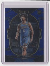 2022-23 Panini Select Blue . Jaylin Williams Rookie Oklahoma City Thunder #99