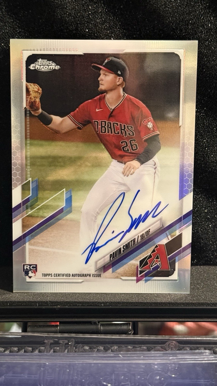 2021 Topps Chrome Refractor Rookie Auto /499 Pavin Smith Diamondbacks