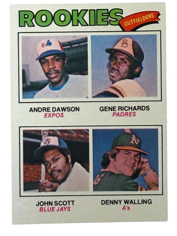 1978 Topps Rookie Outfielders Andrew Dawson RC  #473 Low Grade EX