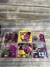 Barney Purple Dinosaur Story Book Lot Boys Girls Golden PB HC Vintage 90s Y2K