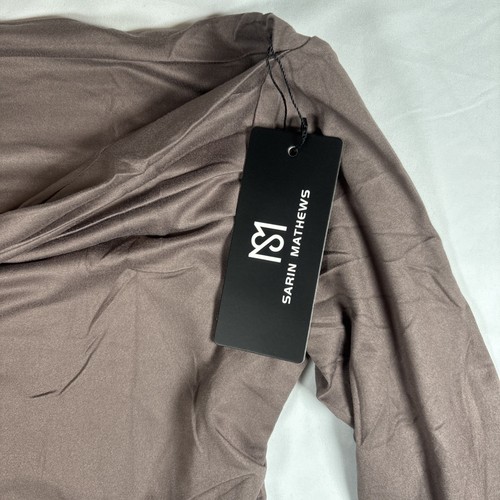 Sarin Mathews Women’s Off Shoulder Tops Y2K Sexy Long Sleeve Size M NWT - Picture 6 of 7
