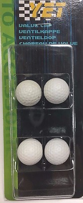 Golf Ball Car Wheel Tire Rims Valves Dust Stems Air  Caps V-2015W