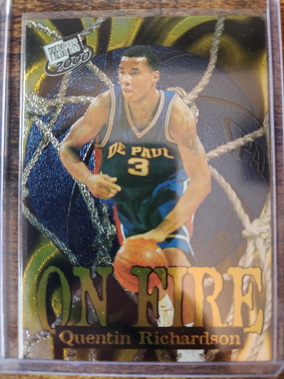 2000 Press Pass Quentin Richardson On Fire Rookie RC #OF 4 DePaul ...