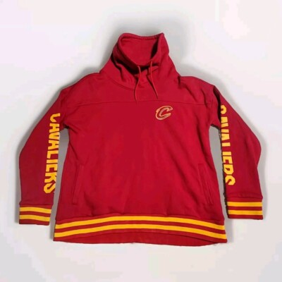 Cleveland Cavaliers NBA XL Red Hoodie Hoody Stripe Sweatshirt pullover Jacket