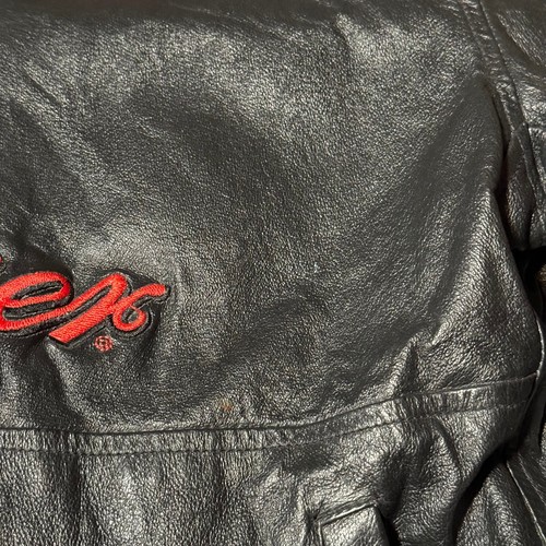 Chase Authentics Budweiser Dale Earnhardt Jr Leather Button Jacket Size Large - Picture 9 of 21