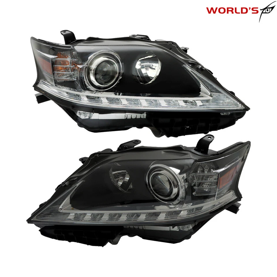 Farol de xenônio LED DRL esquerda e direita para Lexus RX RX350 RX450h 2013 2014 2015 HID - Imagem 2 de 4