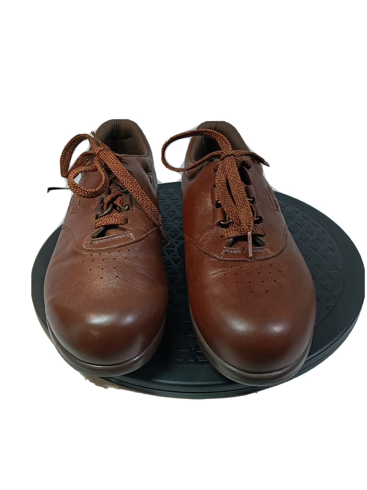 SAS SHOES WOMENS FREE TIME BROWN LEATHER DIABETIC COMFORT 8N