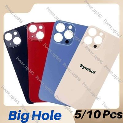 Big Hole Back Glass Cover Replacement Lot For 14 13 12 11 Pro Max XR XS X SE 8 P