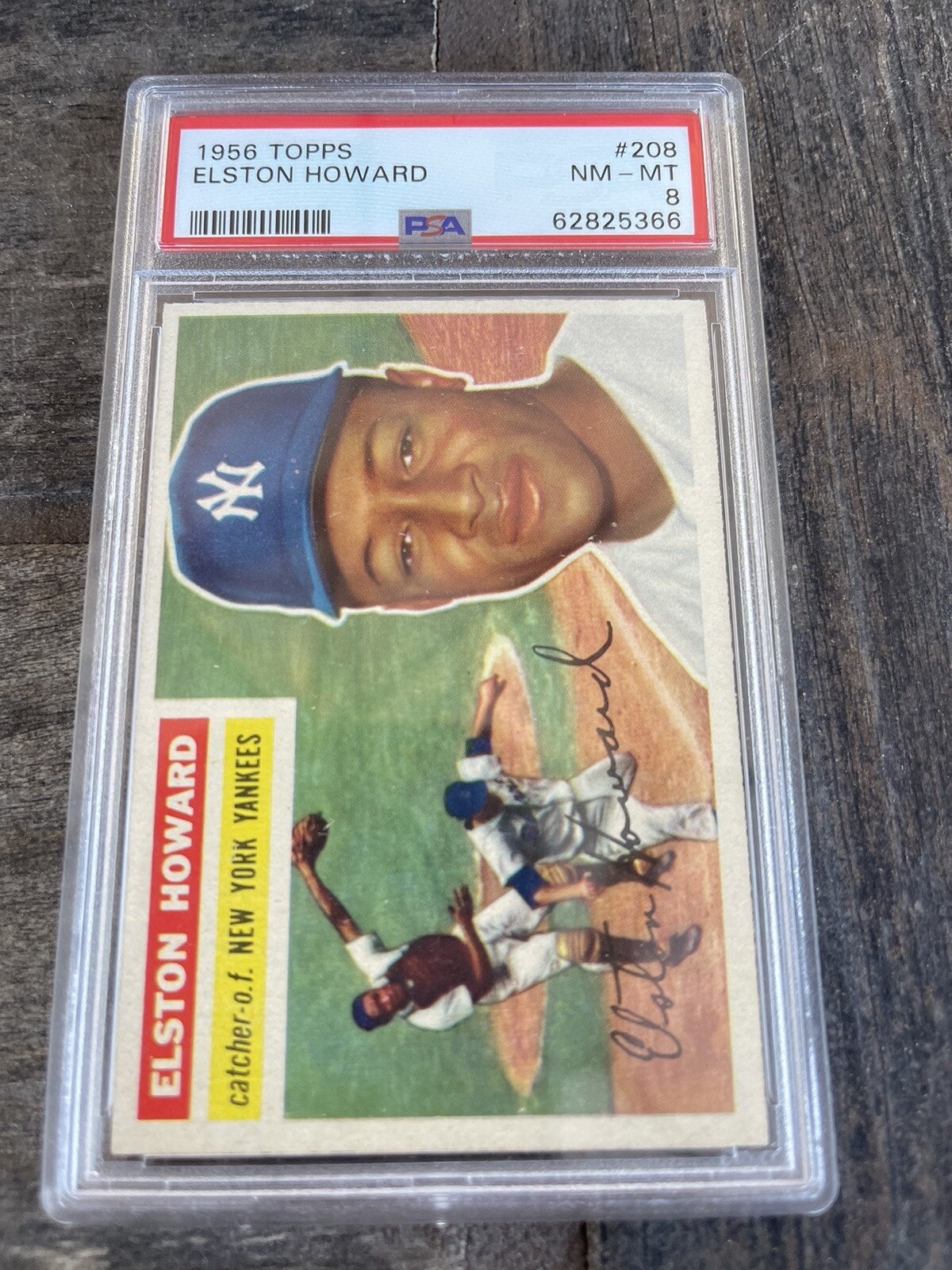 1956 Topps Elston Howard #208 PSA 8 Yankees 14875