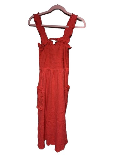 C&C California 100% Linen Dress Women's XS Embroidered Sleeveless Beach  Boho | eBay