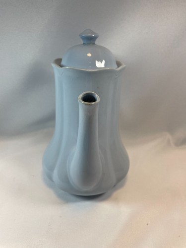 Johnson Bros GREYDAWN BLUE Mini Coffee Pot 6"H 16oz England C1925-1987 TEAPOT - Picture 2 of 3
