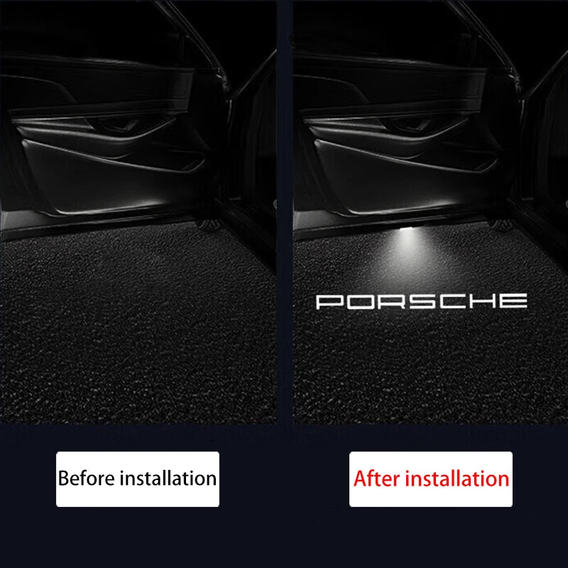 1 pair HD Non-Fading Porsche 911 Door Light Waterproof bulb Door Light 2013-2024 - Image 3 of 4