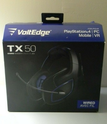 voltedge tx50 wired gaming headset for playstation 4