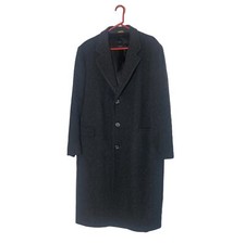Zero King Vintage Wool Coat Made In USA Peacoat Heavy Gray Warm Winter Vtg