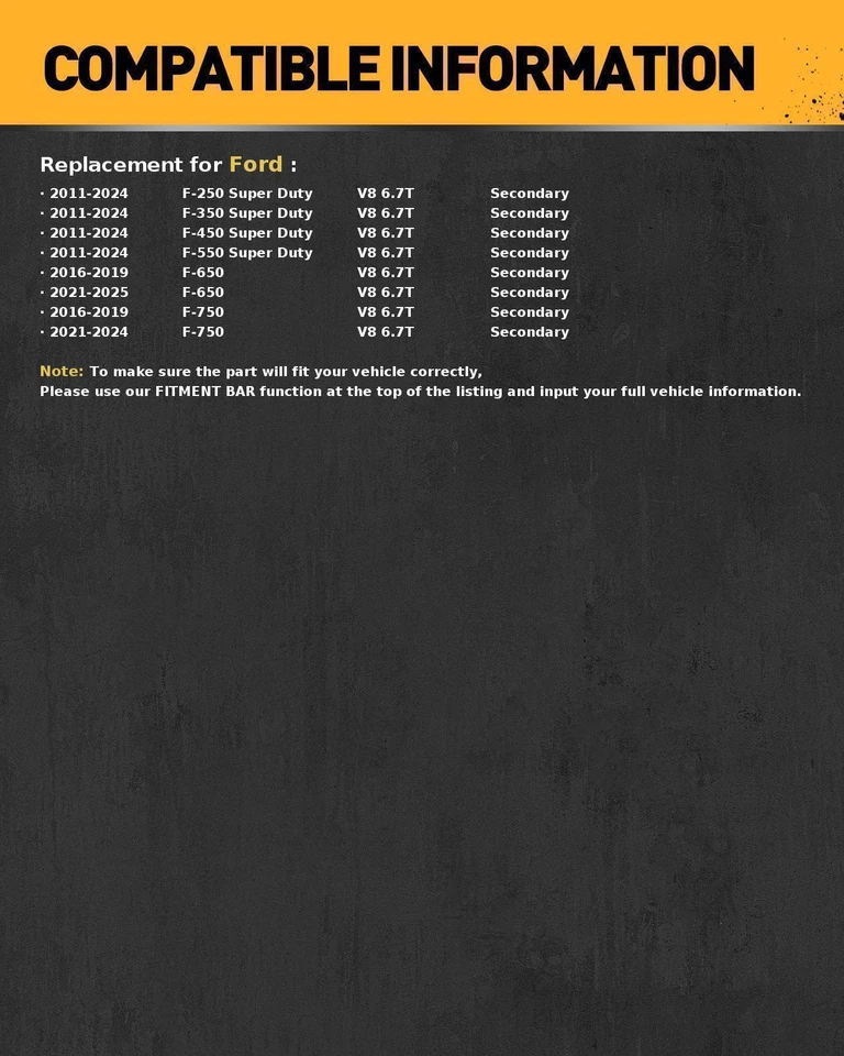 Bomba de agua con junta para Ford F-250 F-350 F-450 F-550 Super Duty F650 F750 6,7 L Foto 2 de 4