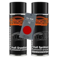 Autolack Spraydosen Set für KIA 1E Tomato Red Molten Grundlack Basislack