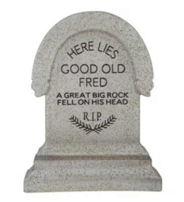 Disney Haunted Mansion Tombstone Blow Mold Prop Halloween 24'' Good Old Fred  