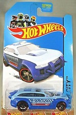 2013 Hot Wheels #20 HW City-HW Rescue HW PURSUIT Blue Variant w/BlkOH5 2014 Card