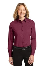 Port Authority Womens Long Sleeve Button Down Easy Care Dress Shirt L608