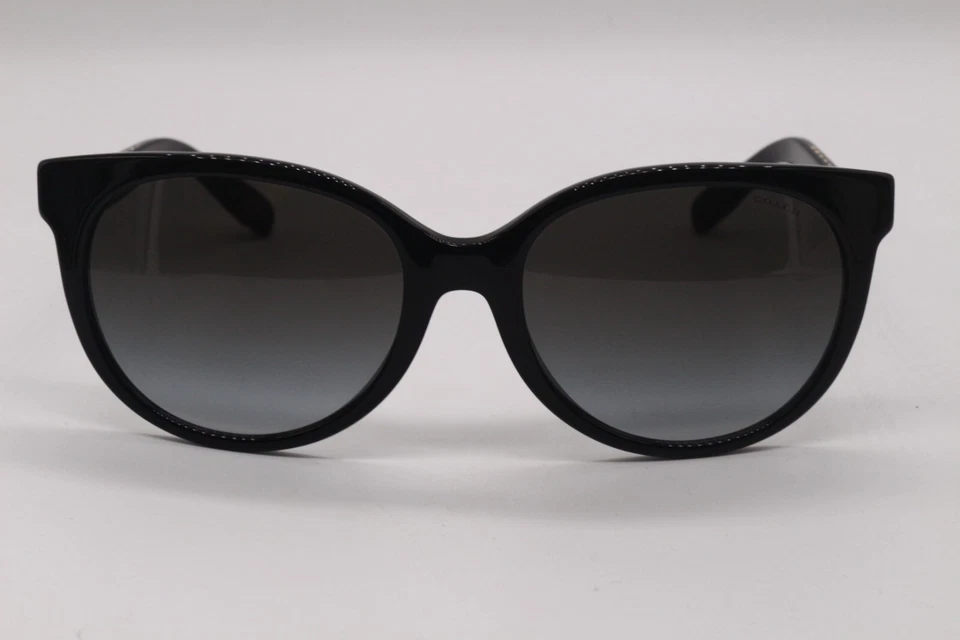 NUEVAS GAFAS DE SOL COACH HC 8321 50028G NEGRAS DORADAS DEGRADADAS MARCOS AUTÉNTICOS 55-18 Foto 2 de 4