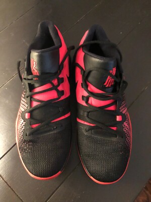 Nike Kyrie Flytrap EP Red Orbit, Black & Red, Mesh, Size 9, Trainers, Great Cond