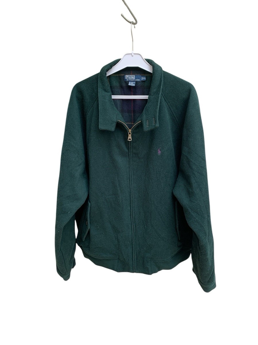 polo ralph lauren jacket Size 2XL Green WOOL Made In China