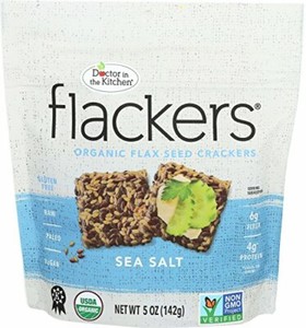 Doctor In The Kitchen Flackers Organic Flax Seed Crackers Sea Salt Flaxseed 5oz Ebay