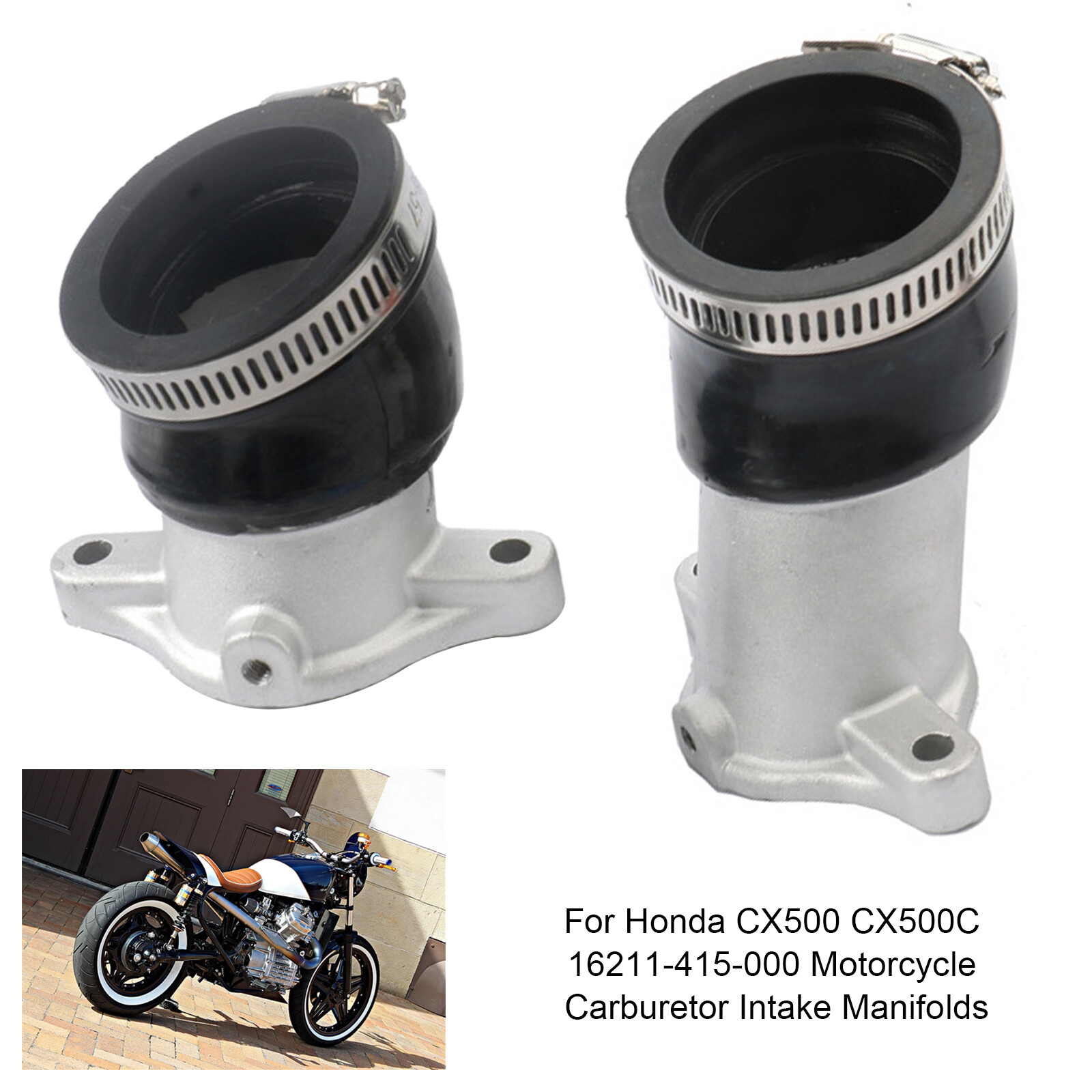 2 Botas De Admisión Carburador Honda CX500 CX500C CX500D – Incluye Empaques, 16221-415-000, Bro-parts