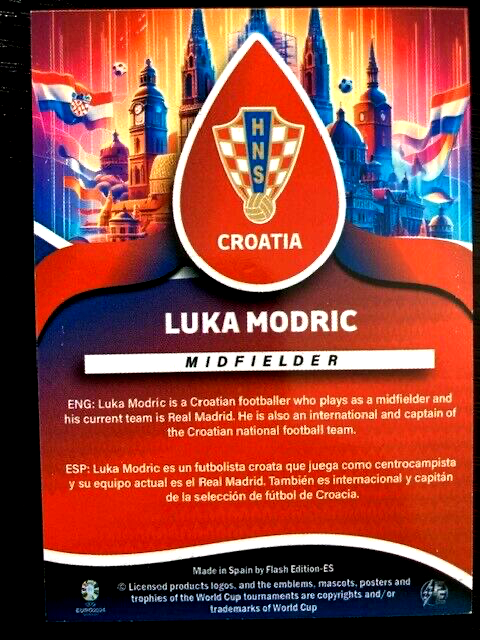 luka modrić cro2 uefa euro 2024 | eBay