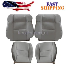 For Acura RDX 2007-2012 Perforated Driver Passenger Bottom Top Seat Cover Gray
