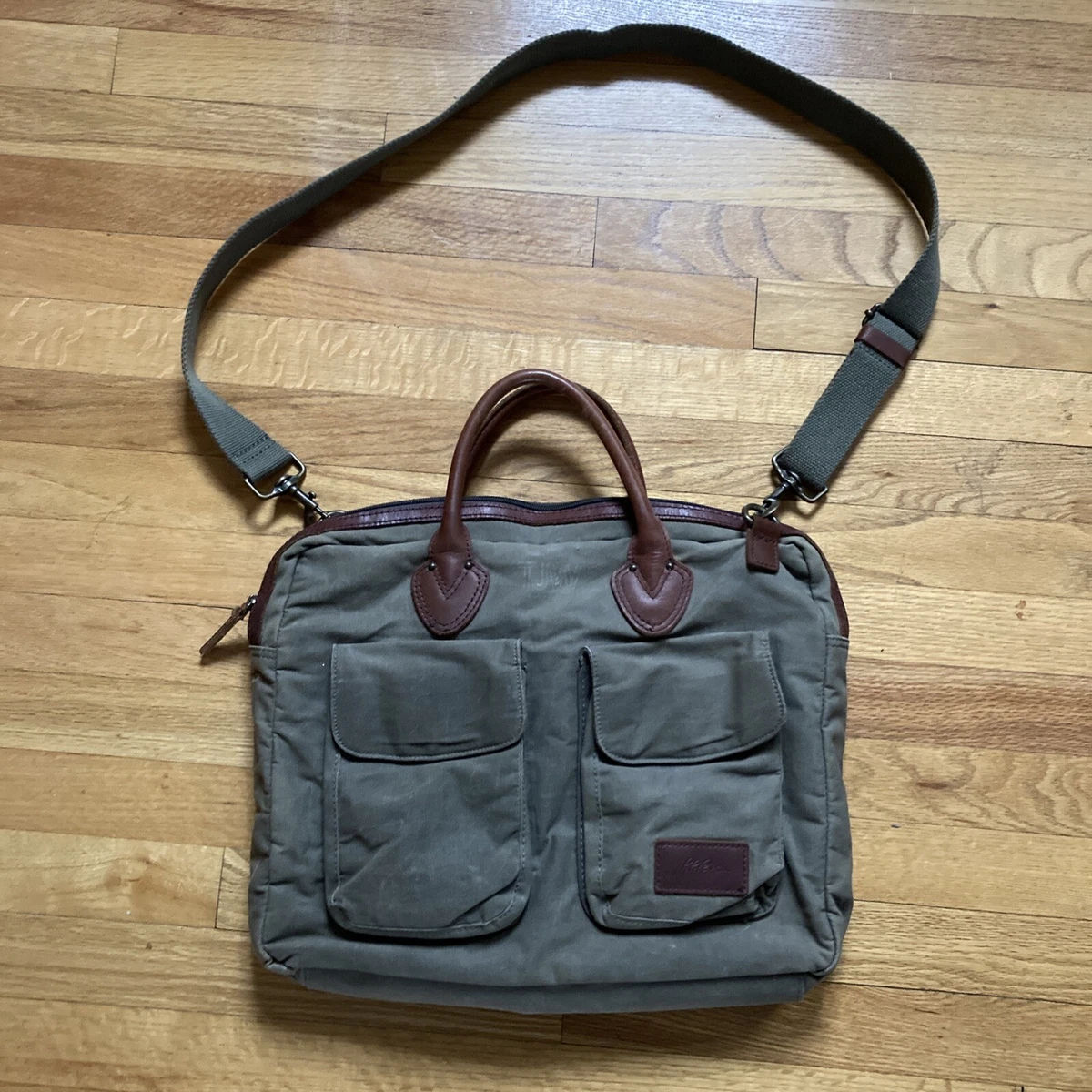 Ll bean waxed canvas briefcase Clearance
