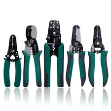 Professional Manual Wire Striper Cutter Stripper Crimper Pliers Crimping Tools