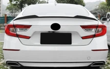 Glossy Black V Style Rear Trunk Spoiler Wing for 2018-2022 Honda Accord Sedan