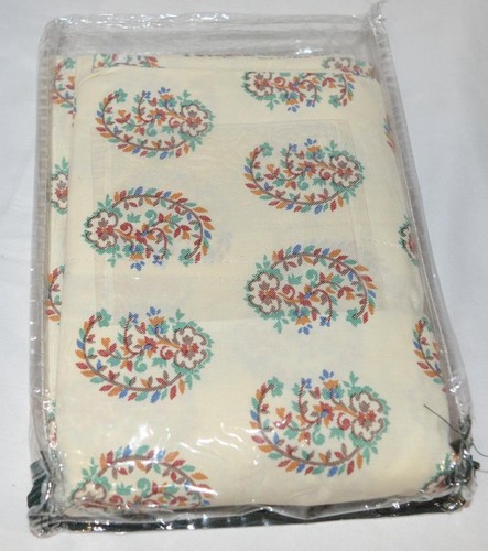 RALPH LAUREN Antigua Paisley KING PILLOWCASES NEW Red Teal Blue Brown Gold - Picture 4 of 5