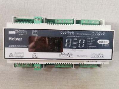 HELVAR 474 BALLAST CONTROLLER S/W V1.60 REV.7 85-264VAC -NEW  W/ FILTHY BOX
