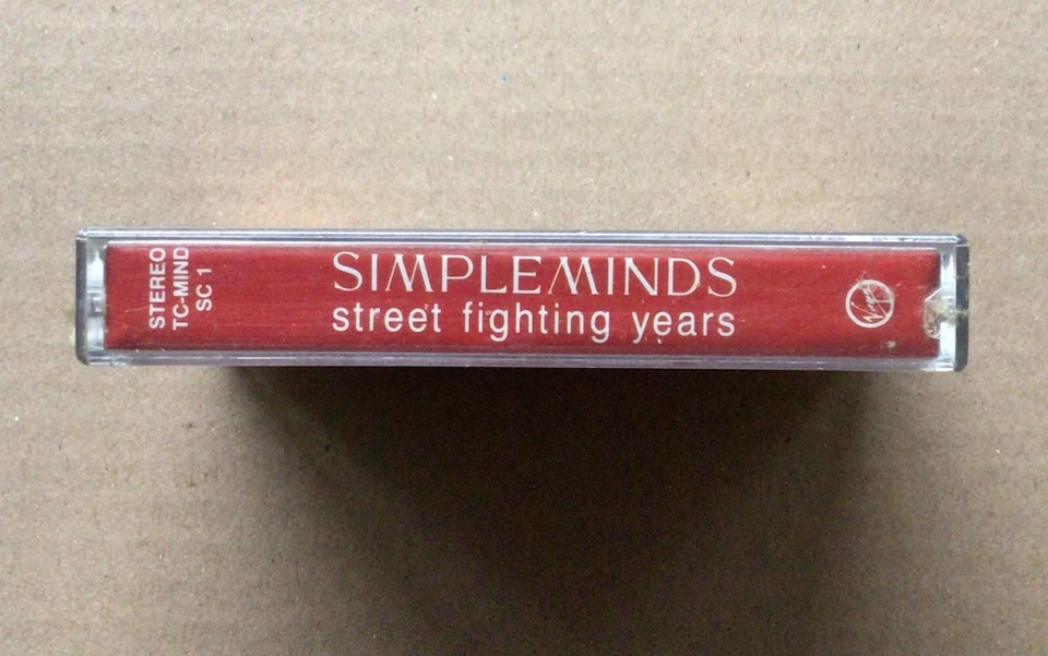 Simple Minds - Street Fighting Years ORG 1989 Virgin NEW/SEALED Cassette Tape - Image 3 of 4