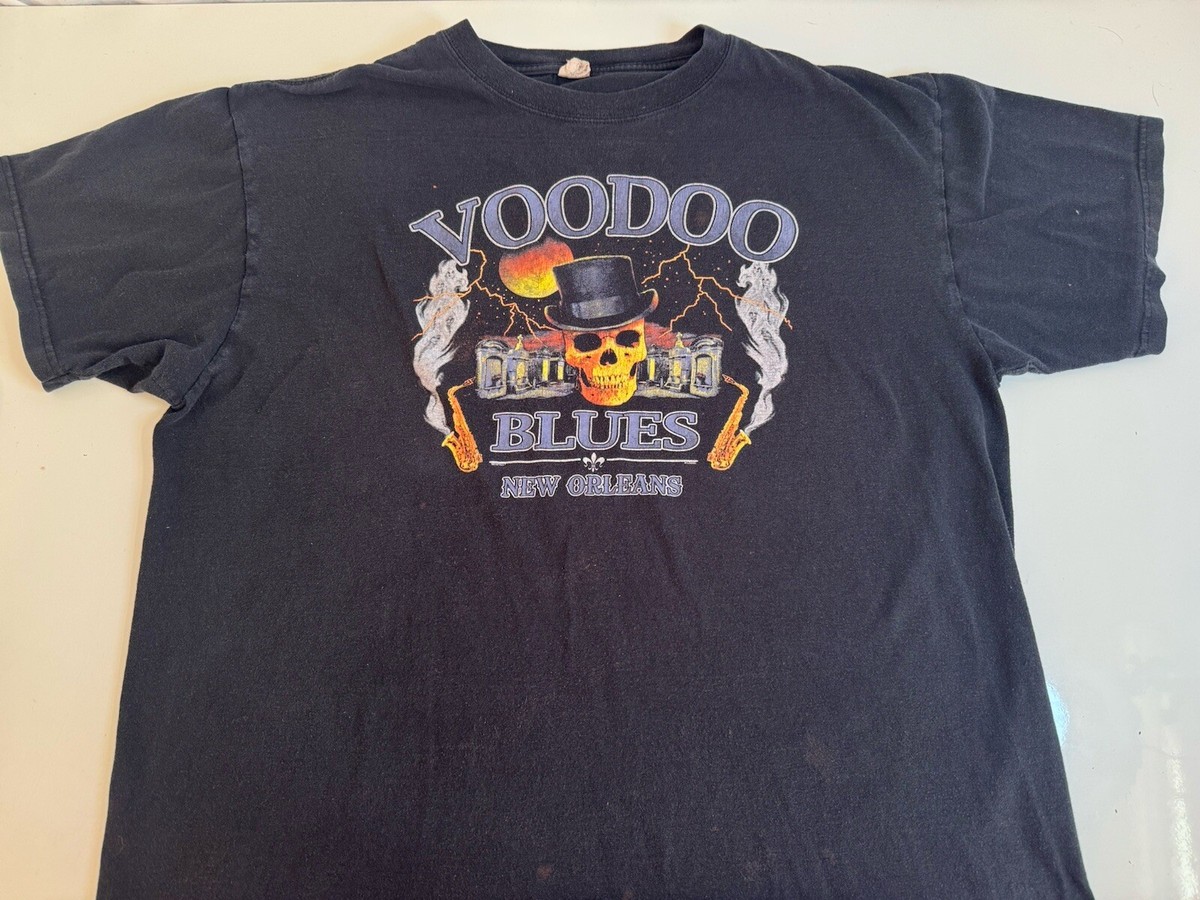 初期希少 14th addiction Voodoo Magic スカルTシャツ Vintage 90s Voodoocult Longsleeve T-shirt Thrash Metal Band Black