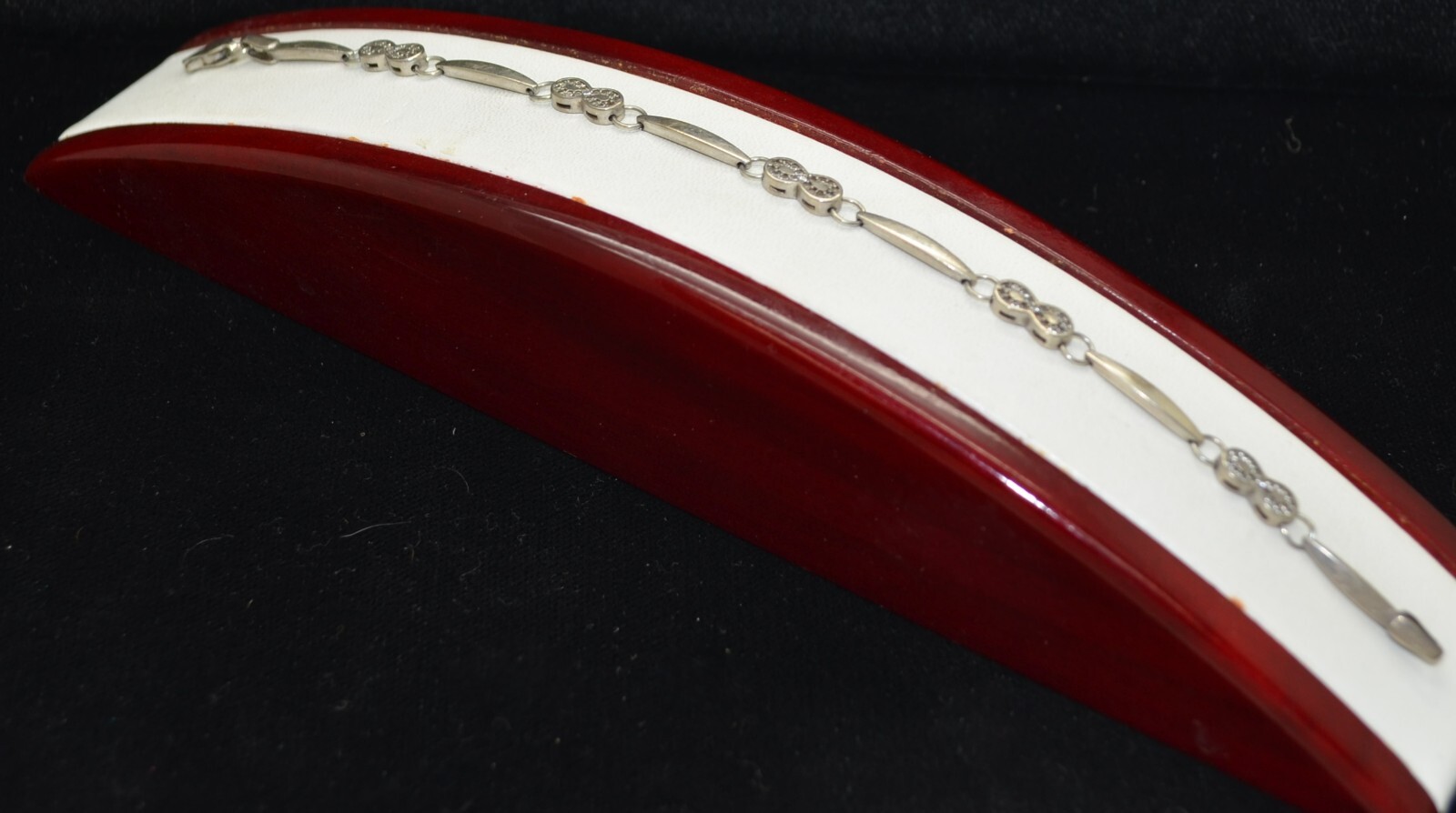 Sterling Silver Small Infinity Sign Pattern Brace… - image 2