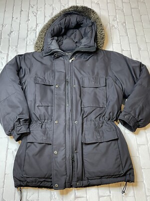 Womens Eddie Bauer Polar Parka Premium Goose Down Sheep Fur Lined