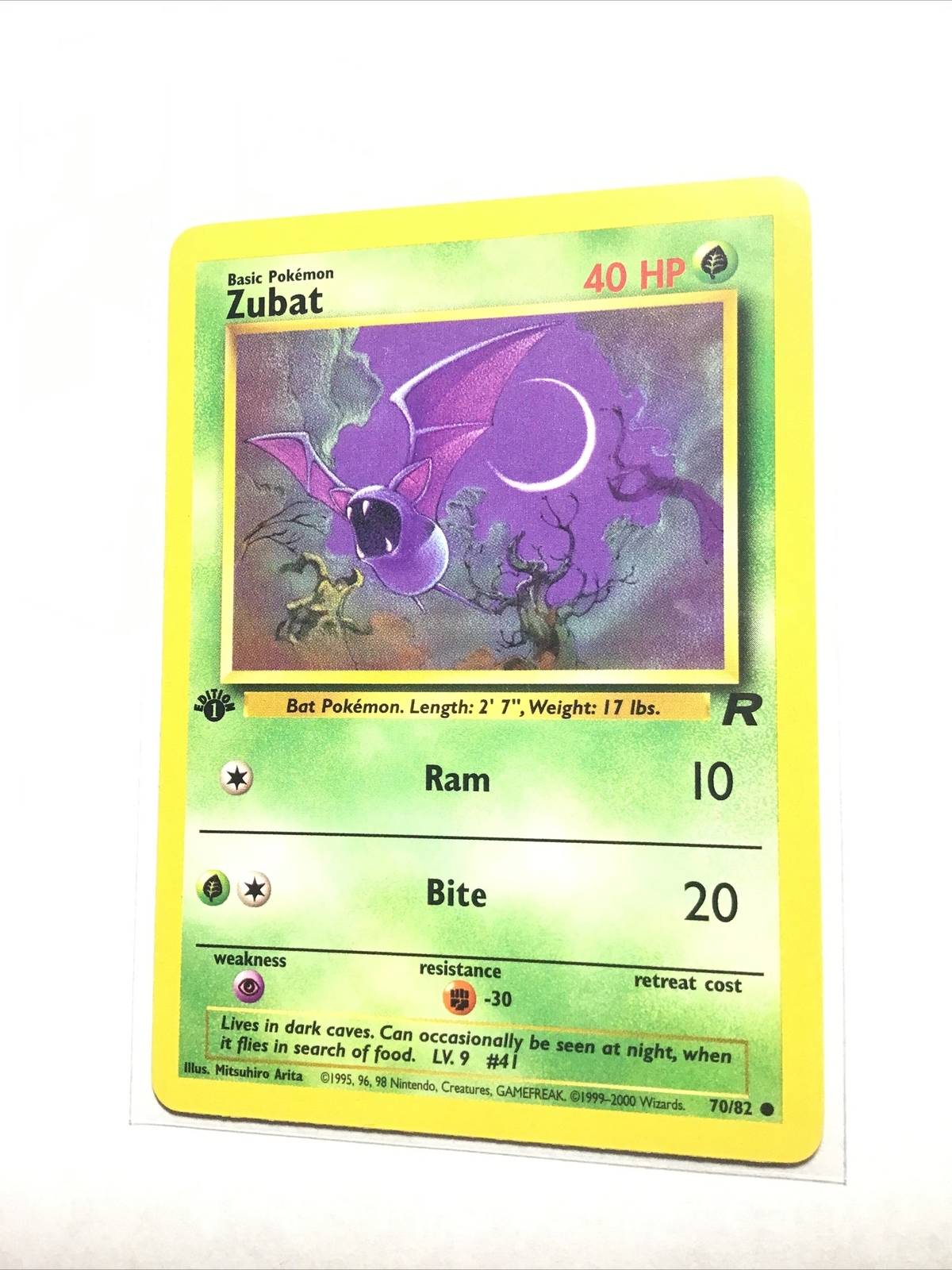 ZUBAT - 70/82 - 1st Edition Team Rocket - Pokemon Card - NM