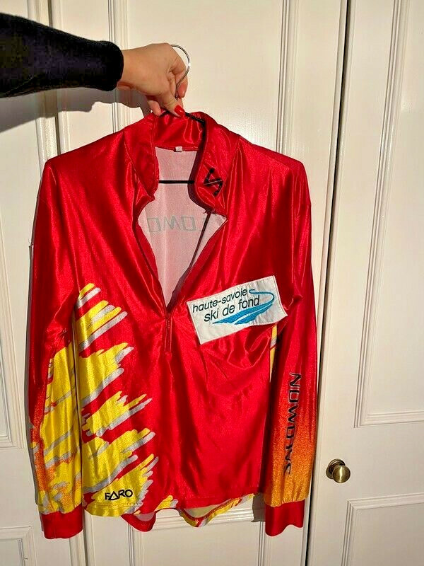 Salomon Camicia Biking Rossa Donna Con Cerniera TAGLIA S 8 Consegna Super Veloce