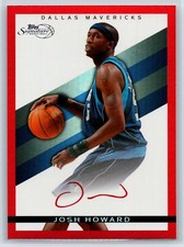 2008-09 Topps Signature Josh Howard Facsimile Red Parallel #/869 #TS-JH